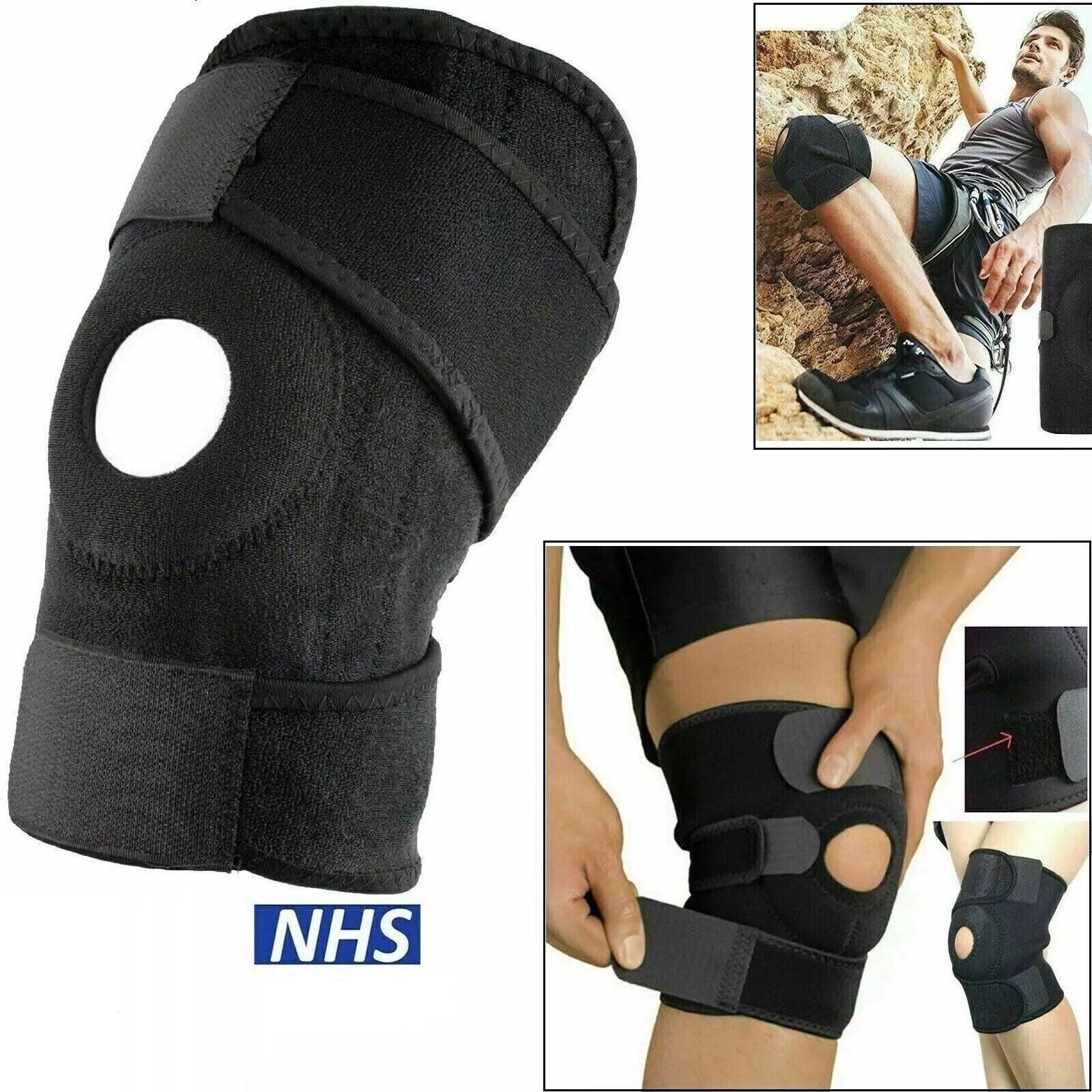 Supported Knee Brace - Stabilizing Belt Strap Neoprene Patella stabilising Belt Adjustable Strap NHS Use Exercise & Fitness Equipment Manuals - Tophatter Daily Deals