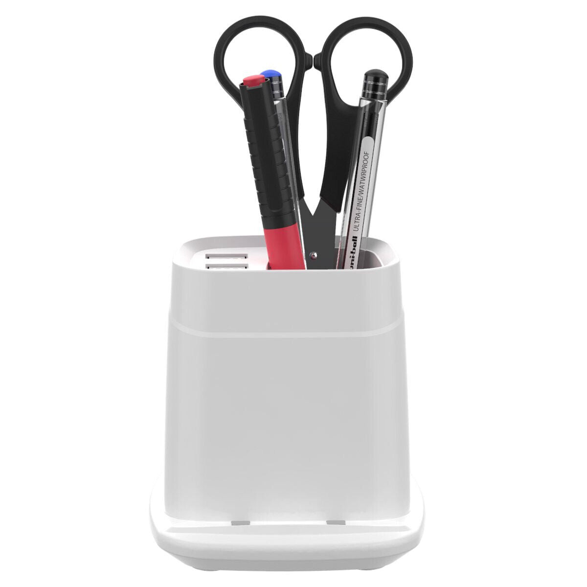 Wireless Charging Stand with Dual USB Charger & Desk Organizer Phone Chargers - Tophatter Daily Deals