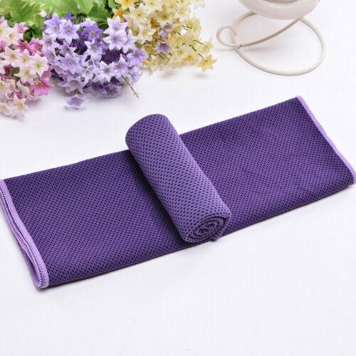 Cooling Towel for Neck - Microfibre Ice Towel, Soft Breathable Chilly Towel for Yoga, Golf, Gym, Camping, Running, Workout & More Purple Without Bottle Sports - Tophatter Daily Deals