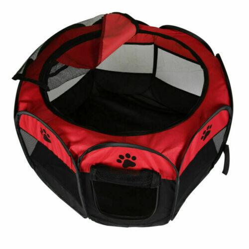 Large Fabric Dog Crates - Foldable Soft Fabric Dog Crate Cat Cage Pet Portable Travel Puppy Play Pen Tent Black Pet Products - Tophatter Daily Deals