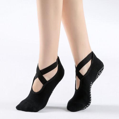 Toeless Yoga Socks - Tucketts Women's Allegro Black Yoga Socks - Tophatter Daily Deals