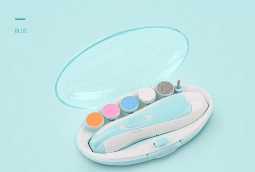 Electric Nail Trimmers - Electric Baby Nail File Kit Clippers Trimmer Toddler Toes Trim Nails Polish Care Baby Health & Grooming Kits - Tophatter Daily Deals
