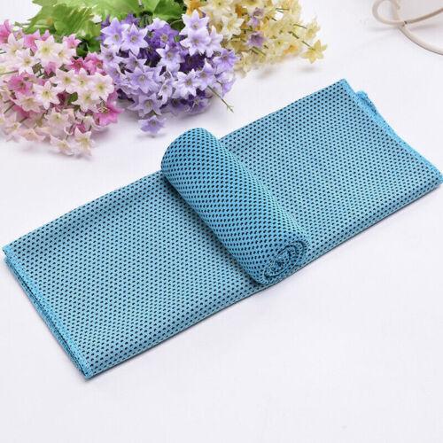 Cooling Towel for Neck - Microfibre Ice Towel, Soft Breathable Chilly Towel for Yoga, Golf, Gym, Camping, Running, Workout &amp; More Blue Without Bottle Sports - Tophatter Daily Deals