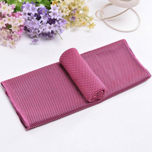 Cooling Towel for Neck - Microfibre Ice Towel, Soft Breathable Chilly Towel for Yoga, Golf, Gym, Camping, Running, Workout & More Red Without Bottle Sports - Tophatter Daily Deals