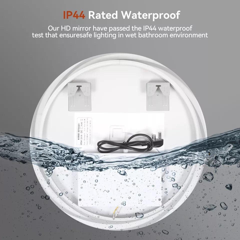 Light Up Mirror For Bathroom - LED Illuminated Bathroom Mirror Light Smart Touch Control New - Tophatter Daily Deals