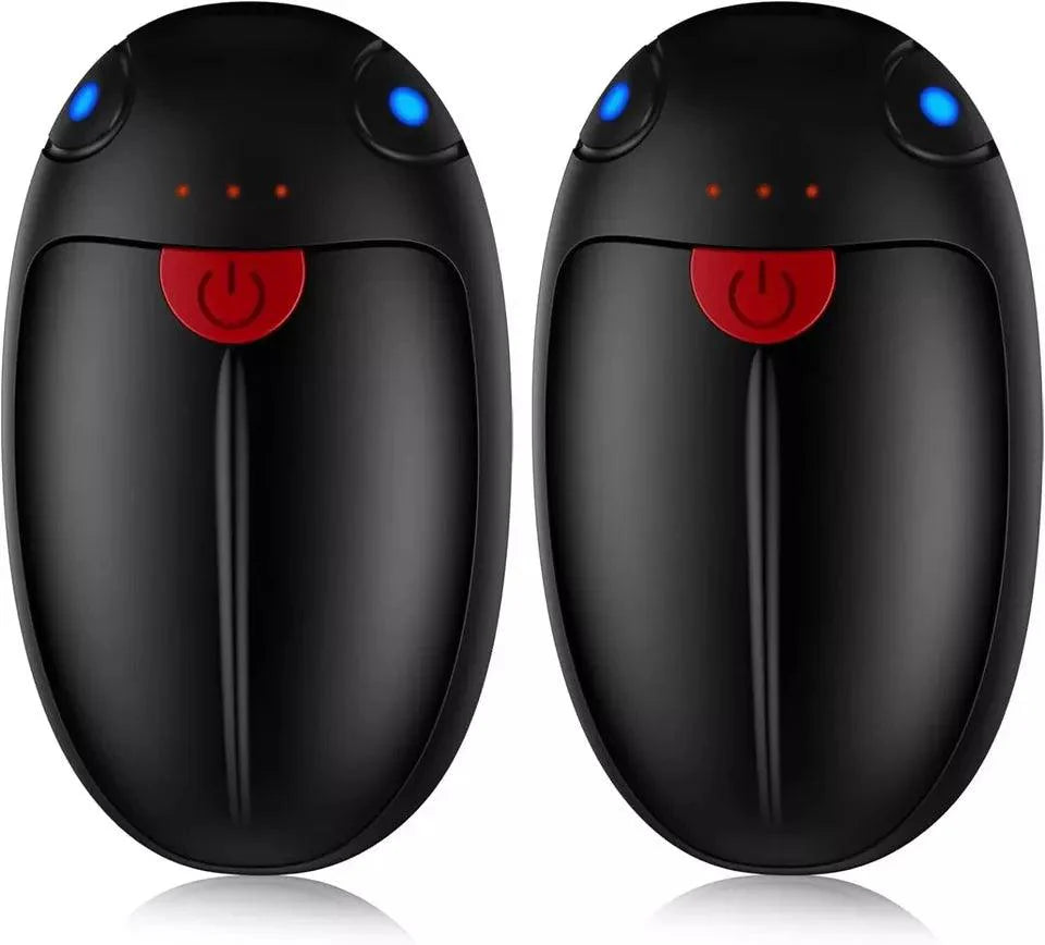 Best Hand Warmers UK - 10000mAh Rechargeable, Electronic Hand Warmer/Powerbank With Digital 2 in 1- 2pc Apparel & Accessories - Tophatter Daily Deals