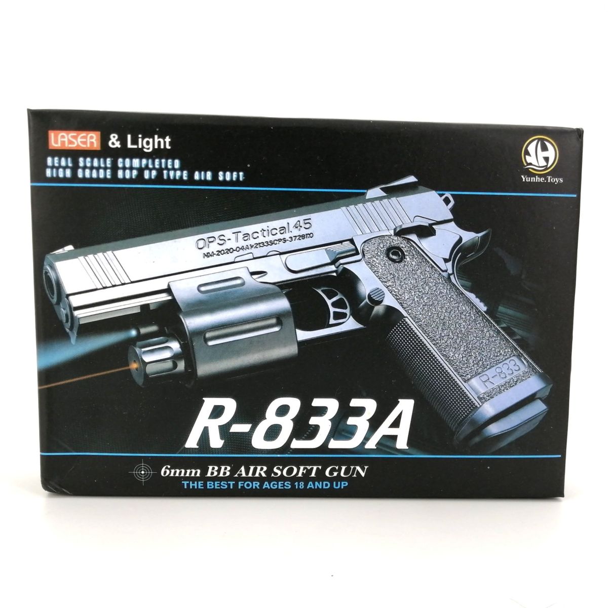 R-833A LASER & LIGHT 6MM AIRSOFT PISTOL - Tophatter's Army Deals PISTOLS - Tophatter Daily Deals