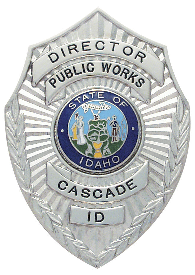 S115 - Custom Engraved Badge - Tophatter's Weapons'N'Deals Shield Style - Tophatter Daily Deals