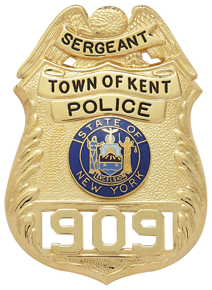 S124 - Custom Engraved Badge - Tophatter's Weapons'N'Deals Eagle Top - Tophatter Daily Deals