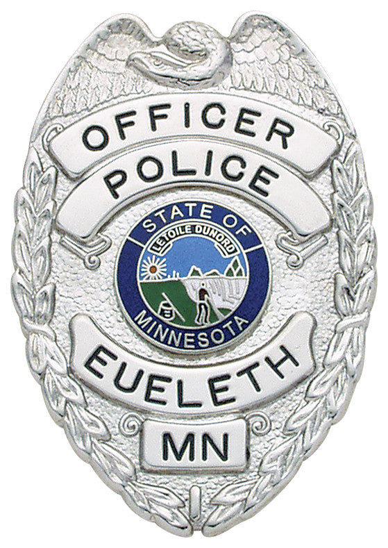 S143 - Custom Engraved Badge - Tophatter's Weapons'N'Deals Eagle Top - Tophatter Daily Deals