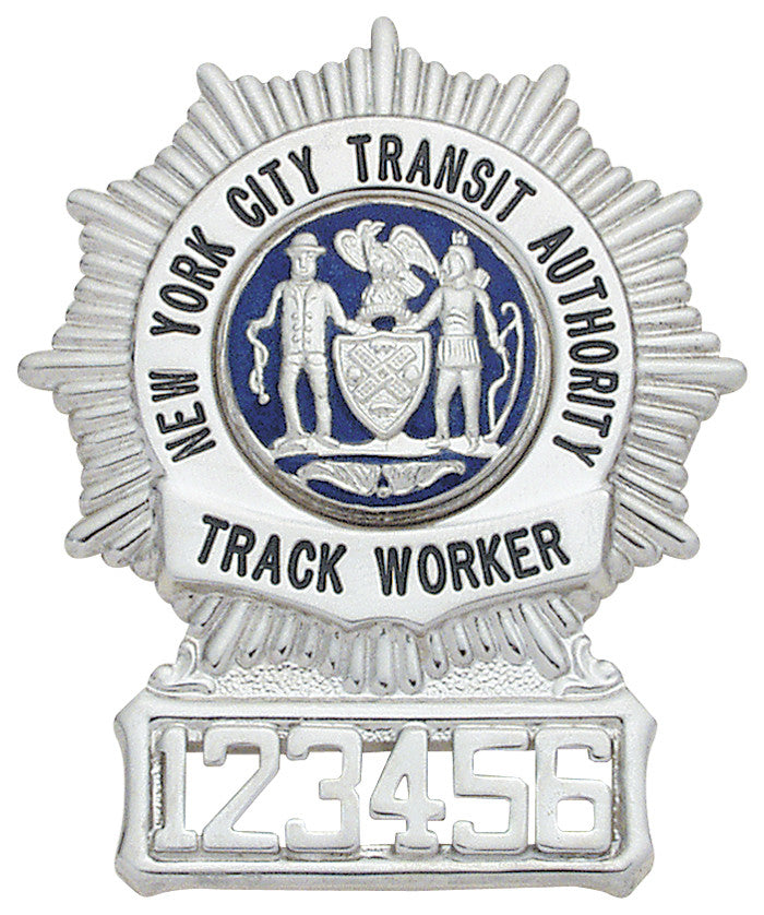 S152A - Custom Engraved Badge - Tophatter's Weapons'N'Deals Sunburst - Tophatter Daily Deals