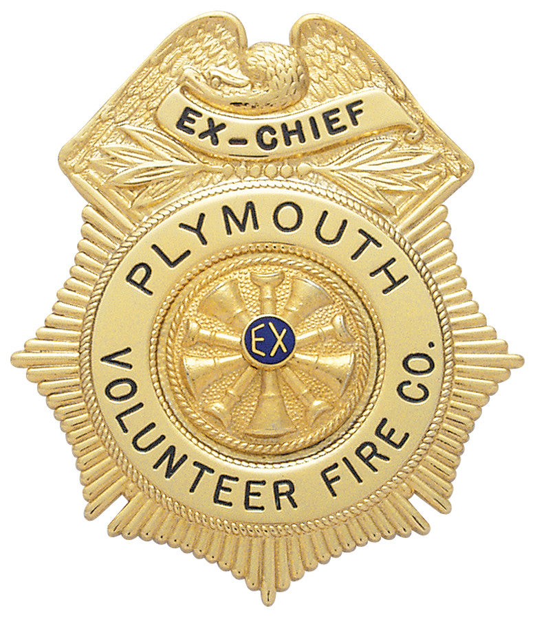 S153 -Custom Engraved Badge - Tophatter's Weapons'N'Deals Eagle Top - Tophatter Daily Deals