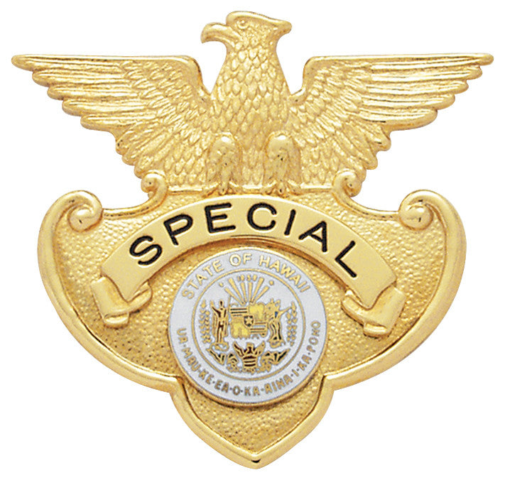 S166 - Custom Engraved Badge - Tophatter's Weapons'N'Deals Eagle Top - Tophatter Daily Deals