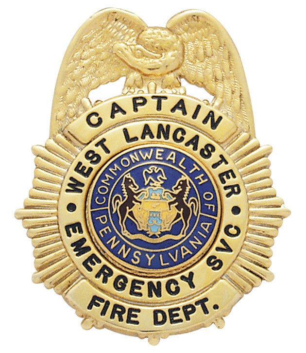 S176 - Custom Engraved Badge - Tophatter's Weapons'N'Deals Eagle Top - Tophatter Daily Deals