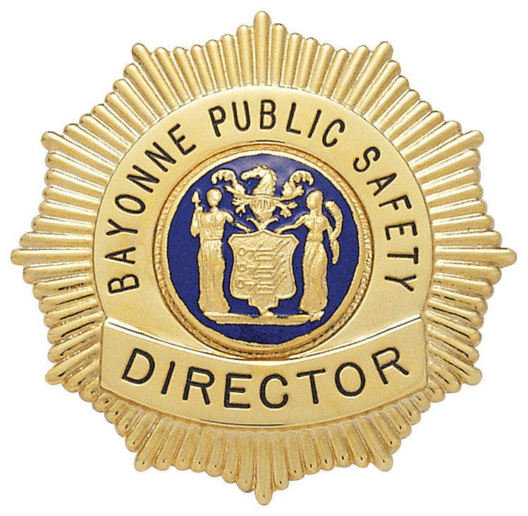 S190 - Custom Engraved Badge - Tophatter's Weapons'N'Deals Sunburst - Tophatter Daily Deals