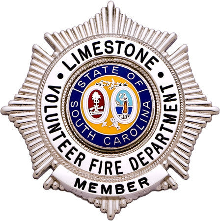 S191A - Custom Engraved Badge - Tophatter's Weapons'N'Deals Sunburst - Tophatter Daily Deals