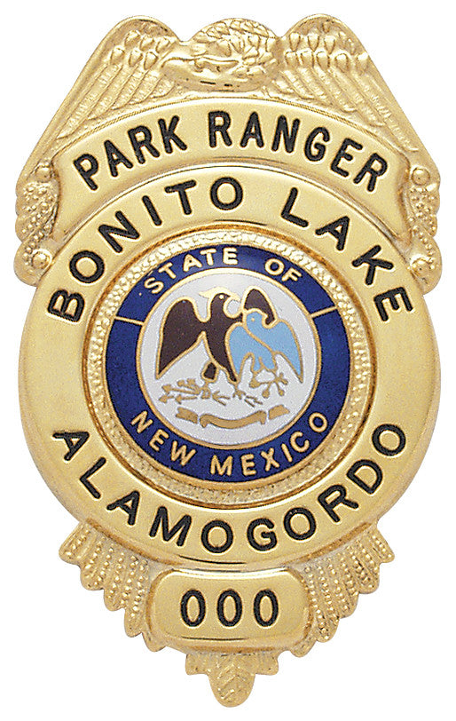 S195 - Custom Engraved Badge - Tophatter's Weapons'N'Deals Eagle Top - Tophatter Daily Deals