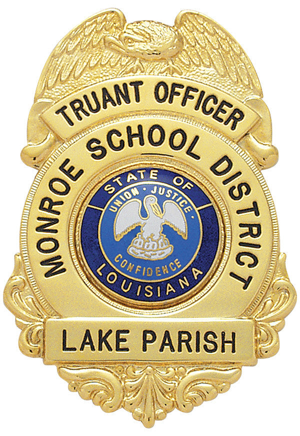 S210 - Custom Engraved Badge - Tophatter's Weapons'N'Deals Eagle Top - Tophatter Daily Deals