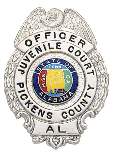 S212 - Custom Engraved Badge - Tophatter's Weapons'N'Deals Eagle Top - Tophatter Daily Deals