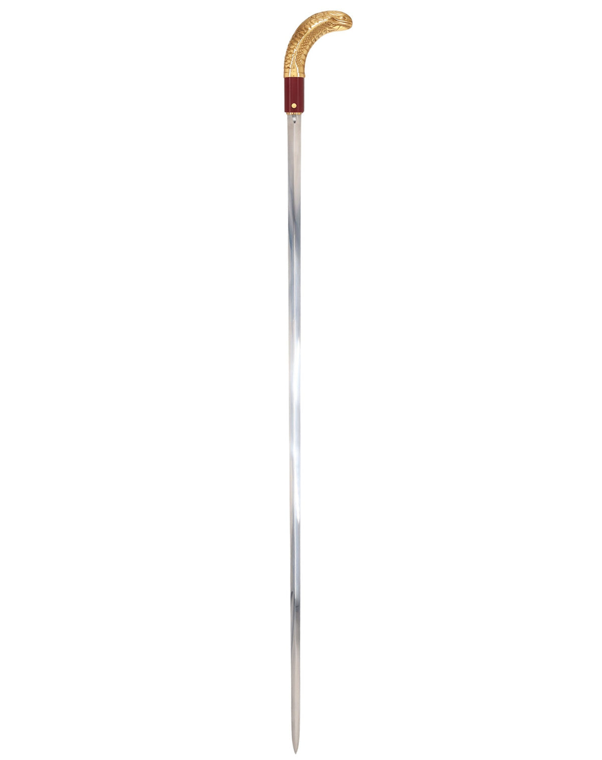 Custom RC Swords Brass Snake Handle Sword Cane – Mahogany Metal Shaft, 29" Blade Sword Canes - Tophatter Daily Deals