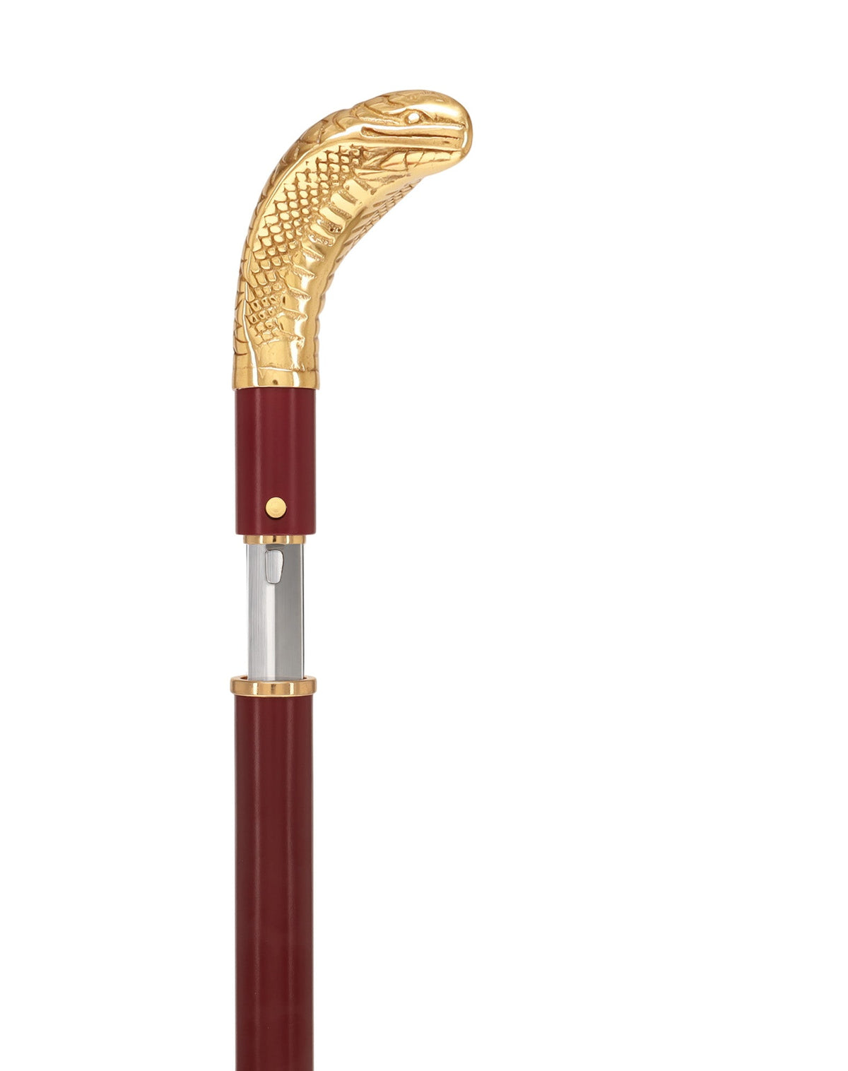 Custom RC Swords Brass Snake Handle Sword Cane – Mahogany Metal Shaft, 29" Blade Sword Canes - Tophatter Daily Deals