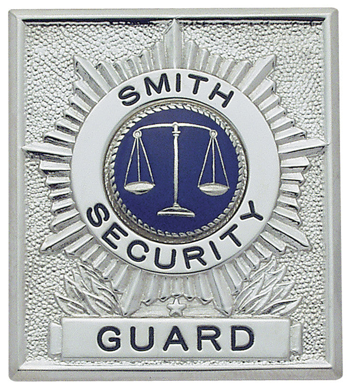 S232 - Custom Engraved Badge - Tophatter's Weapons'N'Deals Sunburst - Tophatter Daily Deals