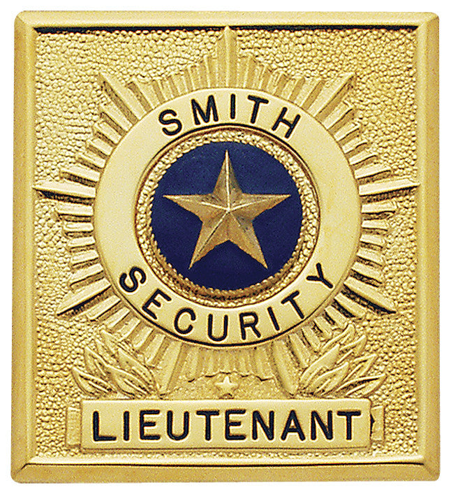 S237 - Custom Engraved Badge - Tophatter's Weapons'N'Deals Sunburst - Tophatter Daily Deals