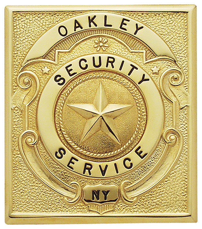 S238 - Custom Engraved Badge - Tophatter's Weapons'N'Deals Rectangular - Tophatter Daily Deals