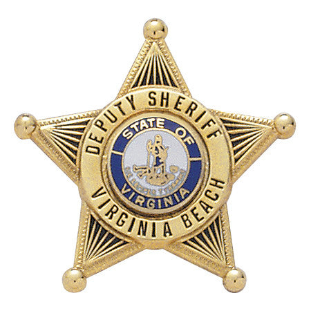 S248- Custom Engraved Badge - Tophatter's Weapons'N'Deals 5 Point Stars - Tophatter Daily Deals