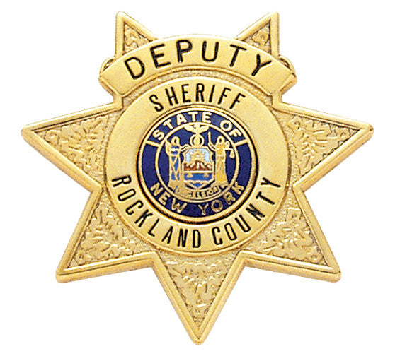 S249A- CUSTOM ENGRAVED BADGE - Tophatter's Weapons'N'Deals 7 Point Stars - Tophatter Daily Deals