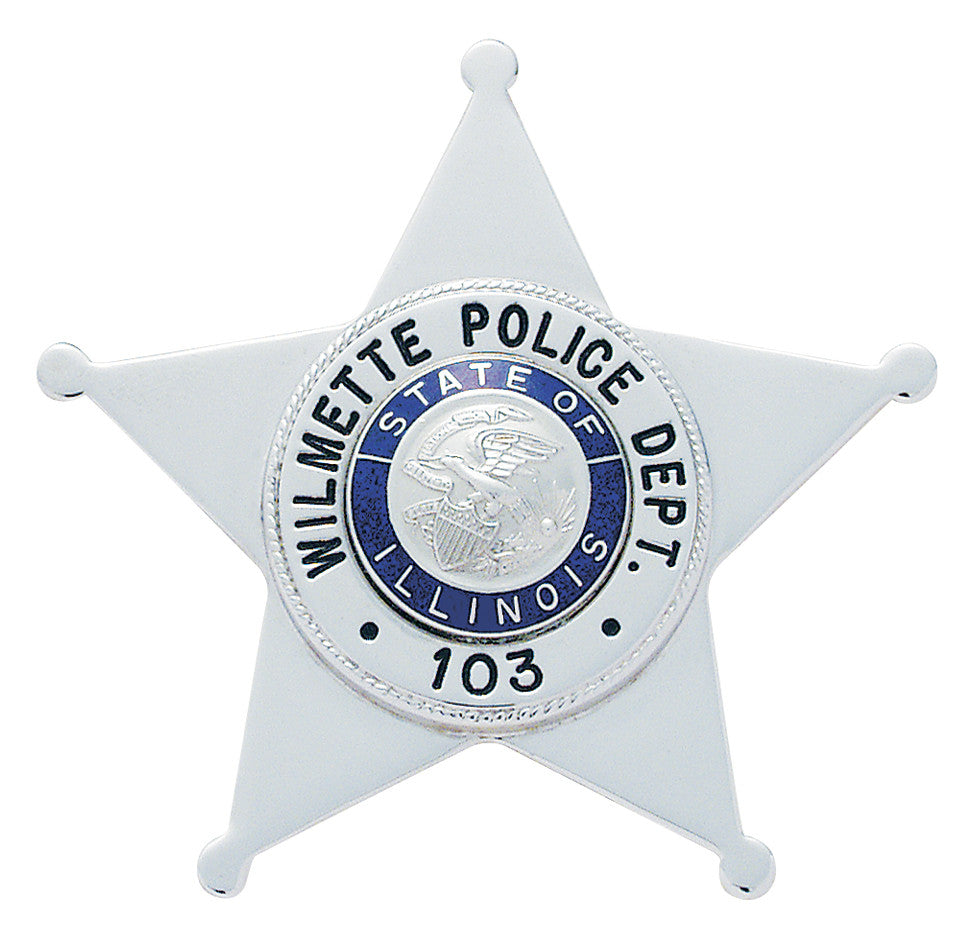 S252A- Custom Engraved Badge - Tophatter's Weapons'N'Deals 5 Point Stars - Tophatter Daily Deals