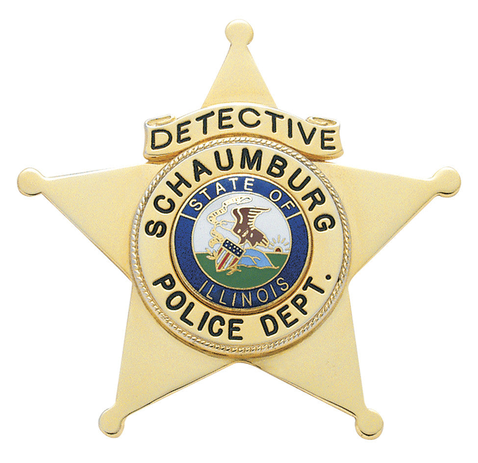 S252B- Custom Engraved Badge - Tophatter's Weapons'N'Deals 5 Point Stars - Tophatter Daily Deals