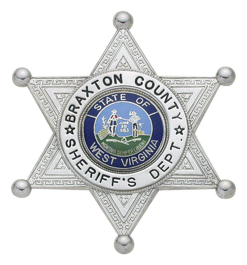 S256 - Custom Engraved Badge - Tophatter's Weapons'N'Deals 6 Point Stars - Tophatter Daily Deals