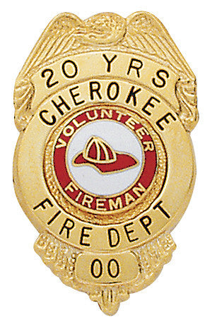 S267 - Custom Engraved Badge - Tophatter's Weapons'N'Deals Eagle Top - Tophatter Daily Deals