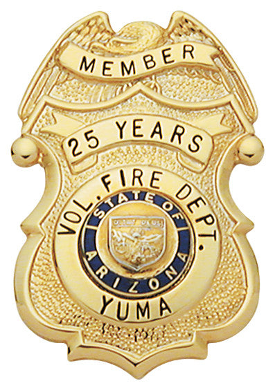 S274 - Custom Engraved Badge - Tophatter's Weapons'N'Deals Eagle Top - Tophatter Daily Deals