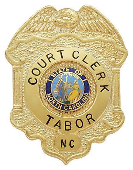 S283 - Custom Engraved Badge - Tophatter's Weapons'N'Deals Eagle Top - Tophatter Daily Deals