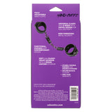 Euphoria Collection Black Adjustable Hand Cuffs with Velvet Interior and Vegan Leather Exterior > Bondage Gear > Restraints - Tophatter Daily Deals