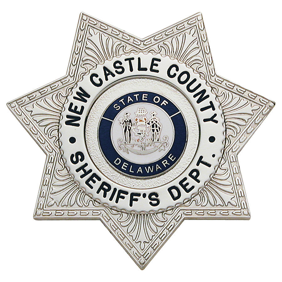 S42 - Custom Engraved Badge - Tophatter's Weapons'N'Deals 7 Point Stars - Tophatter Daily Deals