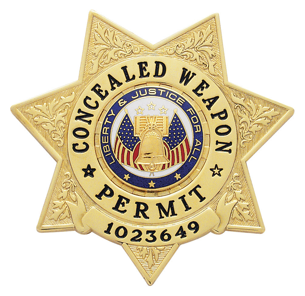 S42A - Custom Engraved Badge - Tophatter's Weapons'N'Deals 7 Point Stars - Tophatter Daily Deals