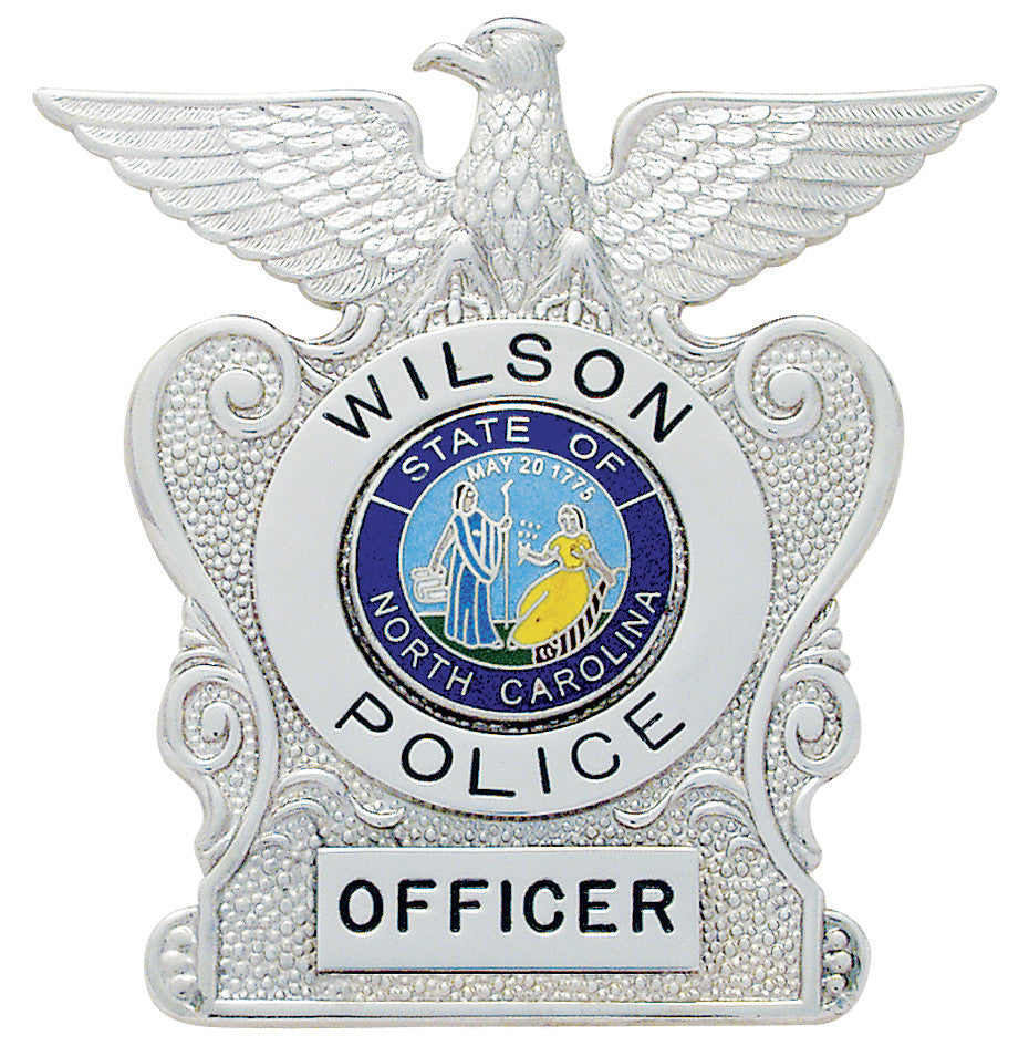 S44 - Custom Engraved Badge - Tophatter's Weapons'N'Deals Eagle Top - Tophatter Daily Deals