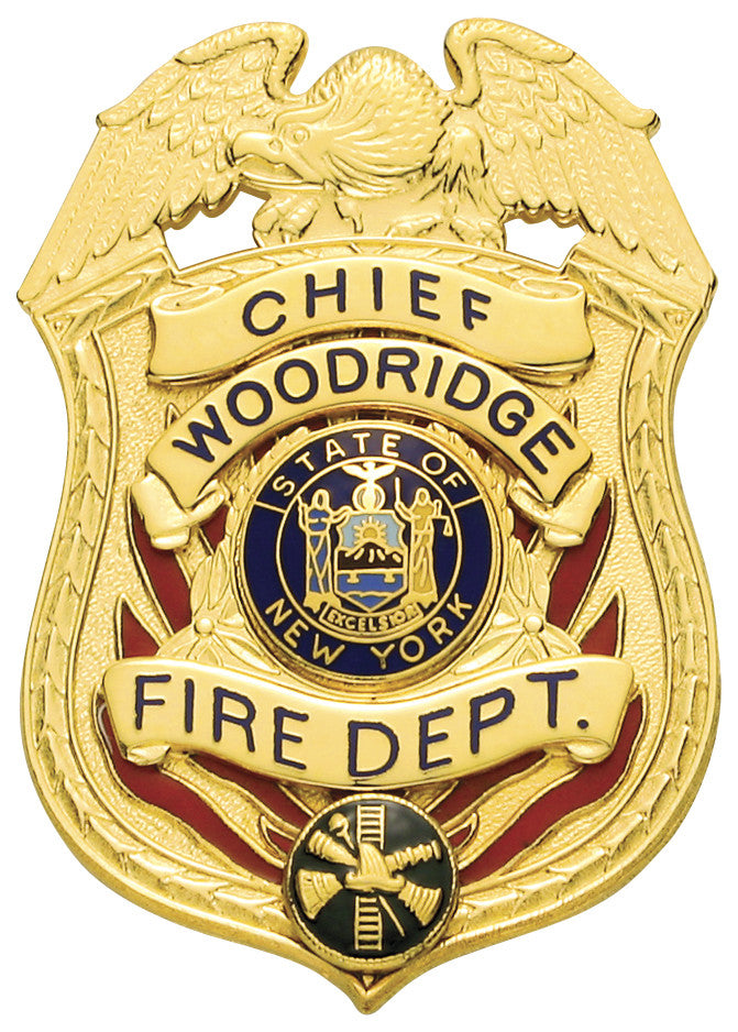 S511A - Custom Engraved Badge - Tophatter's Weapons'N'Deals Badges - Tophatter Daily Deals