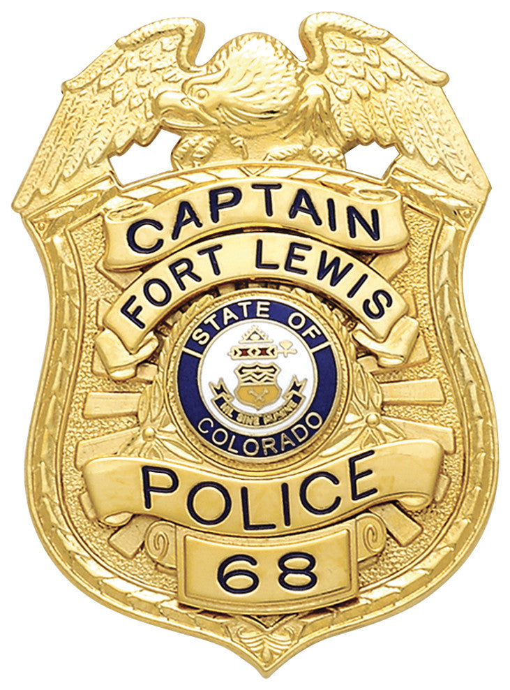 S522 - Custom Engraved Badge - Tophatter's Weapons'N'Deals Eagle Top - Tophatter Daily Deals