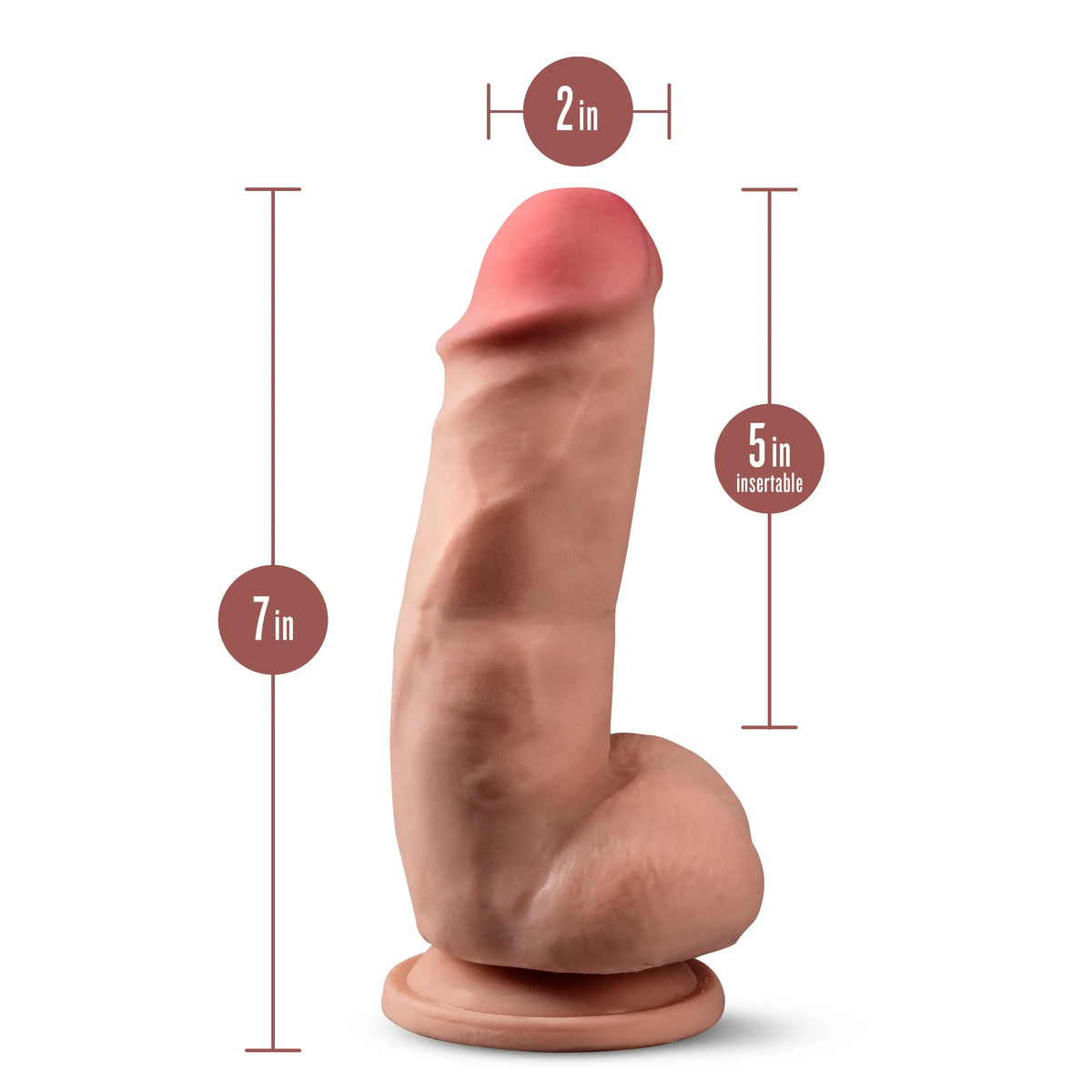 Dr. Skin Plus Poseable 7 Inch Girthy Dildo With Balls > Dildos > Realistic Dildos - Tophatter Daily Deals