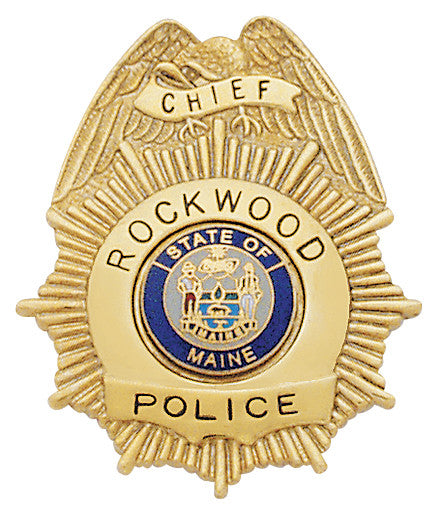 S58 - Custom Engraved Badge - Tophatter's Weapons'N'Deals Eagle Top - Tophatter Daily Deals