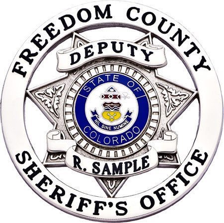 S591A - Custom Engraved Badge - Tophatter's Weapons'N'Deals maxarmory - Tophatter Daily Deals