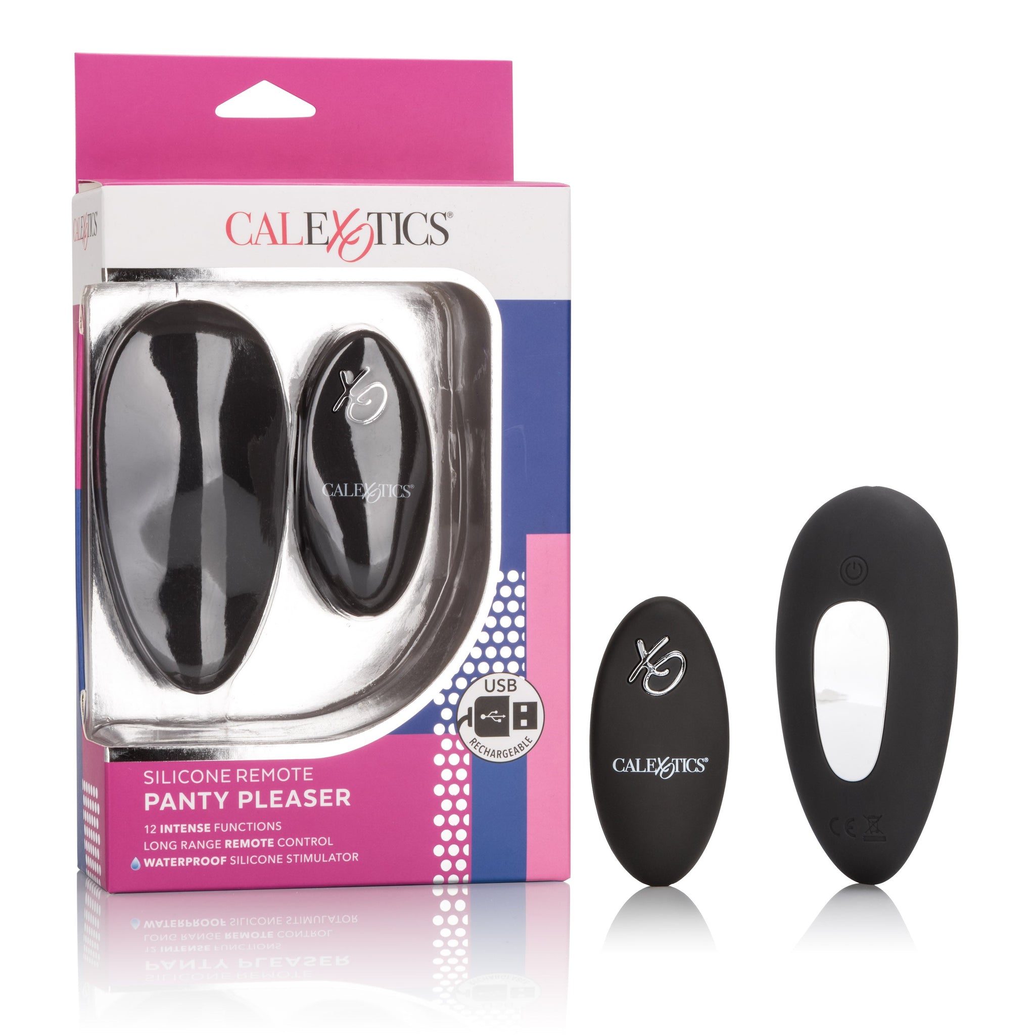 CalExotics Silicone Remote Panty Pleaser Waterproof Massager with 12 Vibration Functions > Sex Toys For Ladies > Panty Vibes - Tophatter Daily Deals