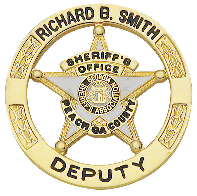 S618 - Custom Engraved Badge - Tophatter's Weapons'N'Deals maxarmory - Tophatter Daily Deals