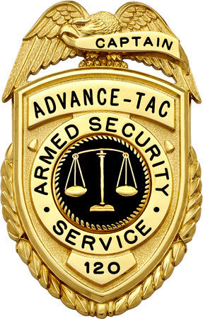 S628 - Custom Engraved Badge - Tophatter's Weapons'N'Deals maxarmory - Tophatter Daily Deals