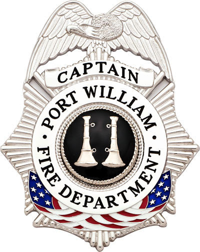 S634 - Custom Engraved Badge - Tophatter's Weapons'N'Deals maxarmory - Tophatter Daily Deals