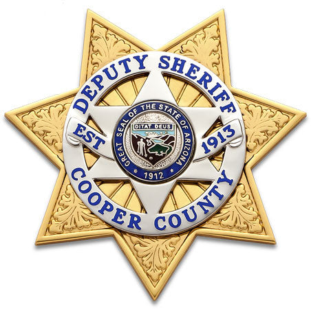 S638E - Custom Engraved Badge - Tophatter's Weapons'N'Deals maxarmory - Tophatter Daily Deals